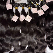 Indian Wavy raw hair bundle — 100% unprocessed single-donor hair, medium-density natural wave, color 1B | Too Raw Hair
