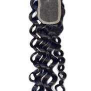 15A Virgin Water Wave lace closure — steamed for a defined water wave pattern, HD lace, color 1B | Too Raw Hair