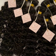 Indian Water Wave virgin hair bundle — 15A grade, defined water wave pattern, HD lace compatible, color 1B | Too Raw Hair