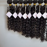 Indian Water Wave virgin hair bundle — 15A grade, defined water wave pattern, HD lace compatible, color 1B | Too Raw Hair